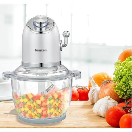 קוצץ ירקות עם  להב כפולה אל חלד בעיצוב וינטג נפח 2 ליטר  HYUNDAI INT-2030 300W