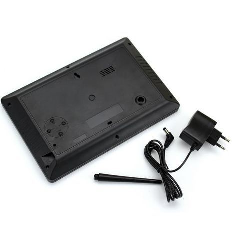 Часы настенные и настольные красные цифры 21.5*15.5 см JH2316