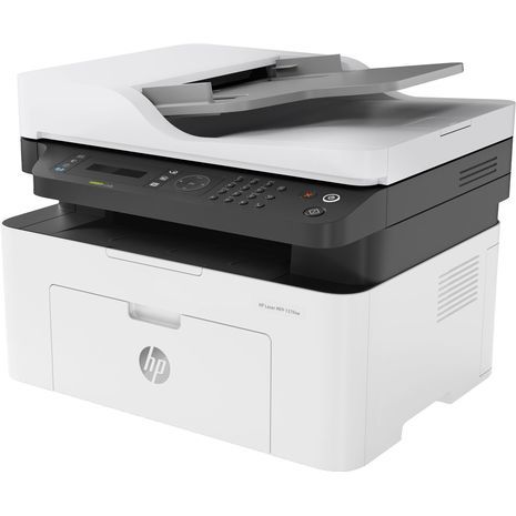 HP MFP 137fnw – 4ZB84A מדפסת משולבת לייזר (מדפסת+סורק+פקס+מכונת צלום,רשת) +הדפסה דו - צדדית + Wi-Fi