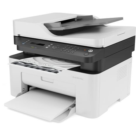 HP MFP 137fnw – 4ZB84A מדפסת משולבת לייזר (מדפסת+סורק+פקס+מכונת צלום,רשת) +הדפסה דו - צדדית + Wi-Fi