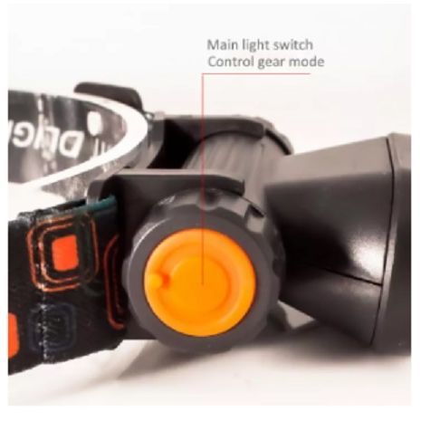 פנס ראש  צבע צהוב-לבן   LED מקצועי, נטען ועוצמתי H05B USB