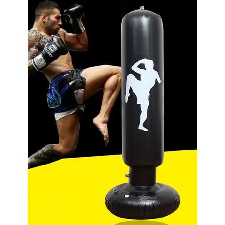 שק אגרוף רצפתי  מתנפח לטאקוונדו, קיקבוקסינג ואומנויות לחימה אחרות, אימוני כוח והפגת מתחים חסין דליפות, חסין פיצוץ.