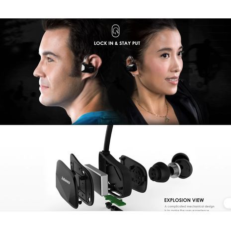 אוזניות ספורט אלחוטיות עם מיקרופון Jabees BSPORT HD Stereo