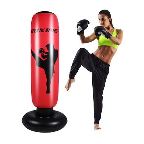 שק אגרוף רצפתי  מתנפח לטאקוונדו, קיקבוקסינג ואומנויות לחימה אחרות, אימוני כוח והפגת מתחים חסין דליפות, חסין פיצוץ.