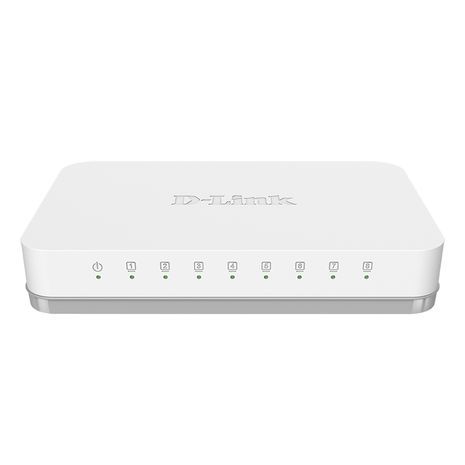 מפצל  רשת  - סביטץ'  אינטרנט ל8 פורטים  10/100/1000MbpsMbps D-Link DGS-1008A
