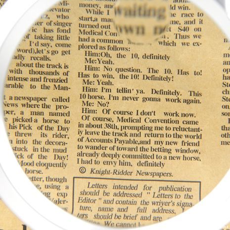 Увеличительное стекло - лупа настольная со светодиодной подсветкой  и креплением прищепкой, увеличение 2,5Х+5Х, диаметр объектива-90мм MG15122-2B