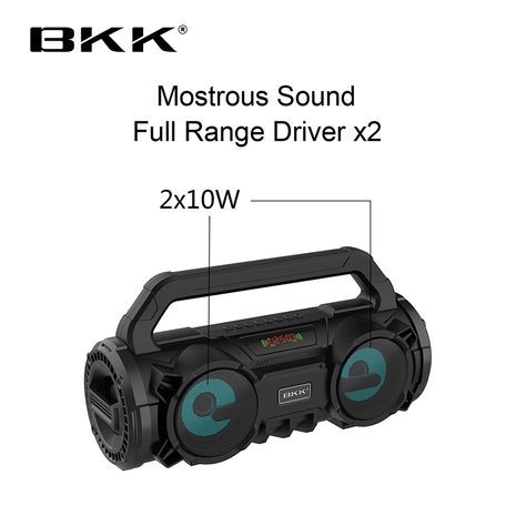 בידורית ניידת נטענת רמקול BLUETOOTH ניידת סטריאו FM רדיו . TF . USB . מיקרופון B98 BKK