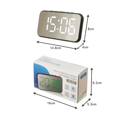 שעון מעורר דיגיטלי חשמלי  גדול מראה 6510