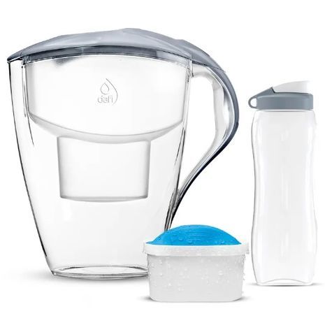 קנקן סינון מים 3.0 ליטר + 2 פילטרים + בקבוק מתנה . כד מים עם תזכורת להחלפת פילטרים חכמה - אינדיקציה תאורת לד Dafi ASTRA דאפי