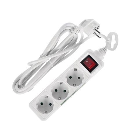 מפצל חשמל 6 יציאות + כבל 3 מ