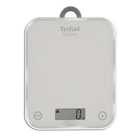 משקל מטבח אלקטרוני שטוח דמוי עץ  עד 1 קג - 5 קג  Tefal Optiss BC5004V2