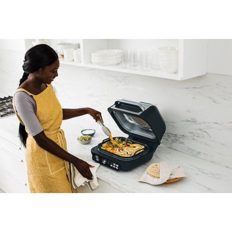 Мультипечь - гриль на горячем воздухе , умный аэрогриль для приготовления без масла и для здорового питания NINJA Foodi Max Pro Grill & Air Fryer AG651