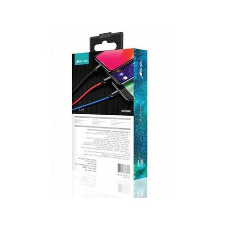 Зарядное устройство быстрой зарядки в розетку USB TYPE / micro USB / Iite cable 10W 2А 3 в 1 длина  1.2 метра Nordic