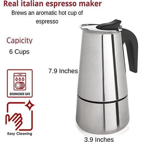 מכשיר להכנת קפה אספרסו 300 מל. 6 כוסות