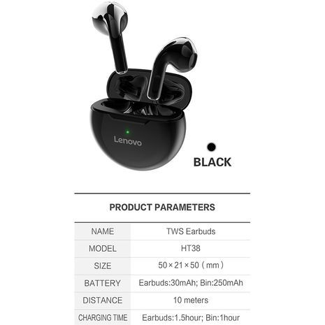 Wireless Headphones TWS Earbuds Bluetooth TrueTouch Control