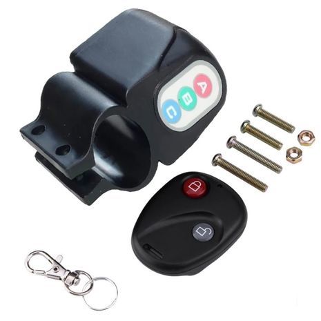 אזעקה נגד גניבה לאופניים,  קטנוע, קטנוע, אופנוע עם שלט רחוק.