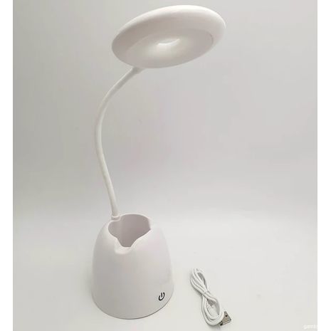 מנורת שולחן נטענת USB + מעמד למכתבים