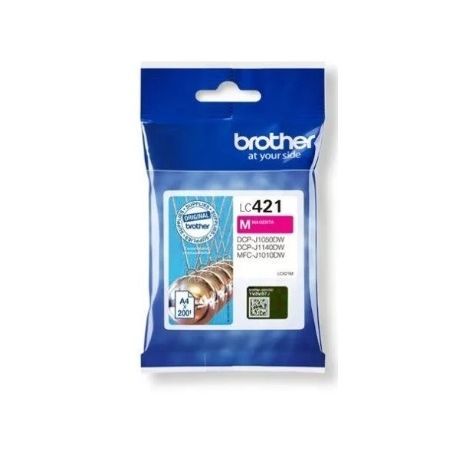 ראש דיו אדום מקורי LC421 M  ברזר Brother