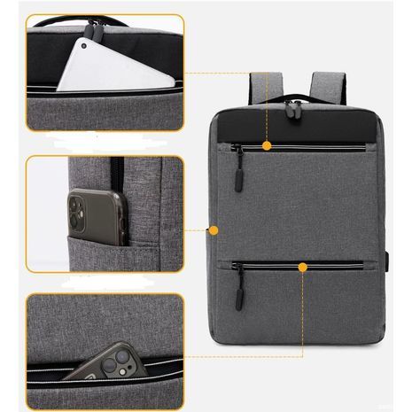 Fashionable backpack with multiple compartments