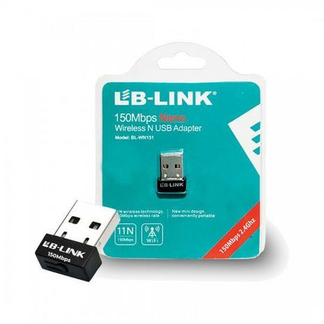 כרטיס רשת USB אלחוטי מיני Wi-Fi 150Mbps BL-WN151 Nano LB-LINK