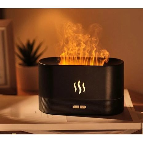 מכשיר אדים אוויר.סימולטור אש מנורה דקורטיבית. טעם אוויר. מפזר ללחות האוויר והתזת ריחות ארומטיים. סימולטור אש מנורה דקורטיבית.