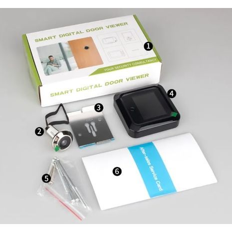 עינית דיגיטלית לדלת  כלל מצלמ , פעמון ואינטרקום