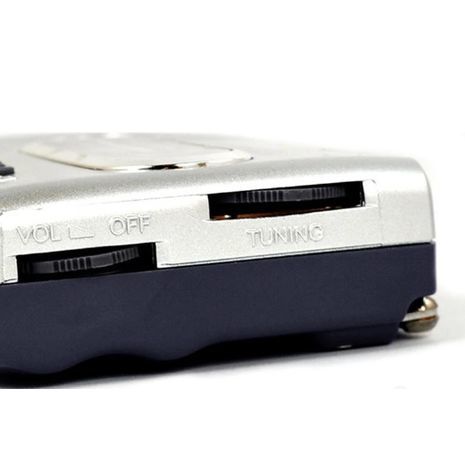 טרנזיסטור AM\FM קומפקטי, קטן וחזק פועל על 2 סוללות AA BC-R21