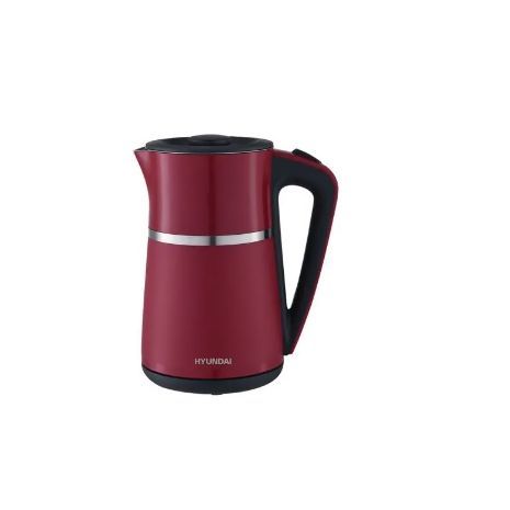 קומקום חשמלי דיגיטלי בעל דופן כפולה נגד כוויות וטמפרטורת חימום לבחירה 1.7 ליטר HYK-8715DR HYUNDAI