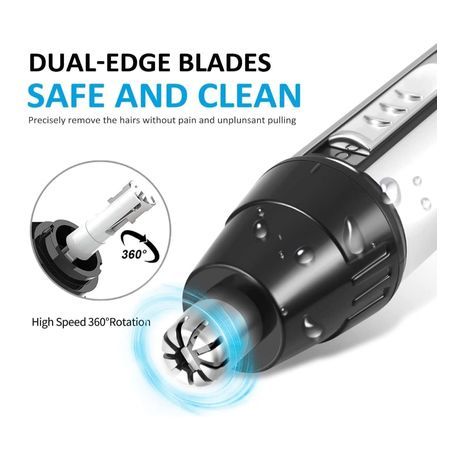 מכונת גילוח להסרת שיער מהאף והאוזניים, ולטיפוח גבות ורקות עם טעינה מהשקע - טרימר Geemy GM-3120 - 6