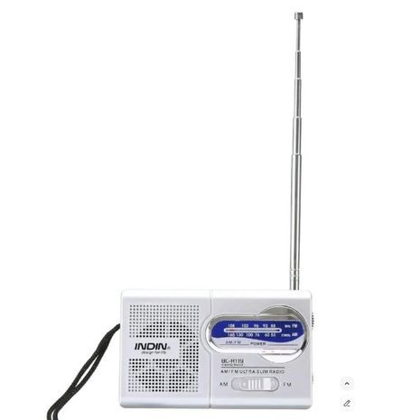 טרנזיסטור AM\FM קומפקטי, קטן וחזק פועל על 2 סוללות AA BC-R119