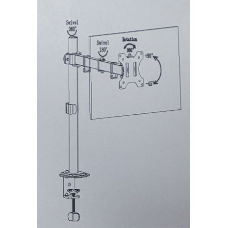 זרוע לתלייה מסך טלוויזיה - מעמד שולחני גמיש מסך של 13 עד 32 "