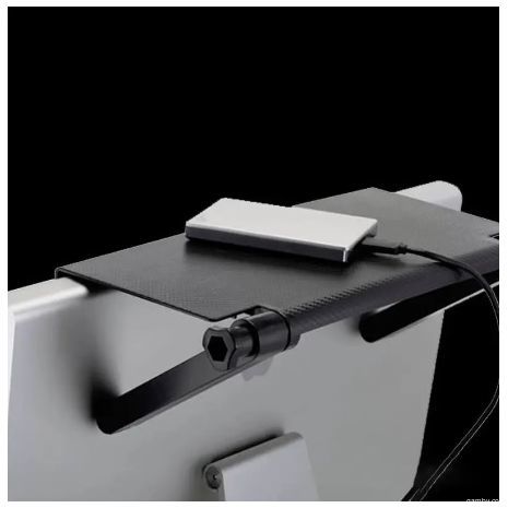 מדף אחסון מעל מסך המחשב או הטלוויזיה, ראוטר, ממיר, שלט רחוק וכו', ארגונית לצג טלוויזיה