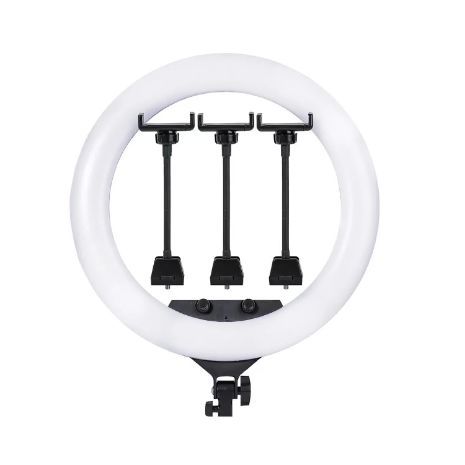 ZB-F488 תאורה מקצוית רינג לד ס”מ 55 ס”מ איכותי + חצובה 2.1 מטר + שלט  רחוק