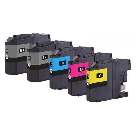 Brother LC427 CMYK סט ראשי דיו צהוב תואמים ברזר