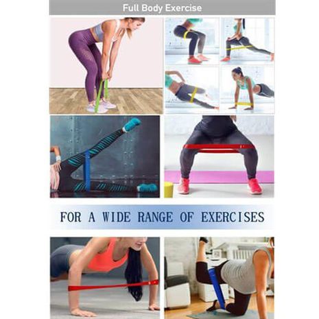 רצועות אלסטיות לכושר, יוגה, פילאטיס, קרוספיט, אימוני כוח ועיצוב גוף. לגברים ונשים 5יח