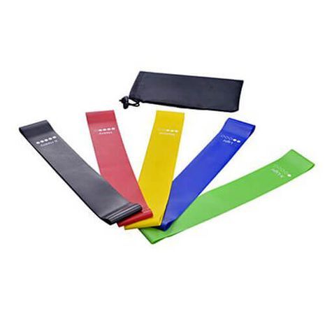 רצועות אלסטיות לכושר, יוגה, פילאטיס, קרוספיט, אימוני כוח ועיצוב גוף. לגברים ונשים 5יח