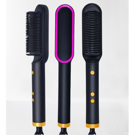 מחליק שיער/מברשת עיצוב חשמלית עם ציפוי קרמי מחליק שיער HQT-808
