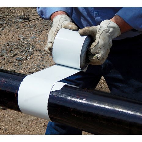 סרט PVC עמיד למים. סרט בידוד תיקון 30 מ'. רוחב 50 מ"מ. PIPE Water Rproof Tape. TUFF