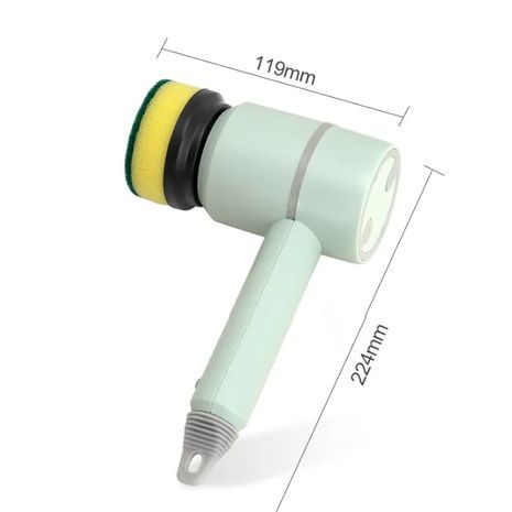 מברשת סיבובית נטענת עוצמתית לניקוי קירות, רצפות, כלי מטבח, נעליים. עם 3 קבצים מצורפים, עמיד למים