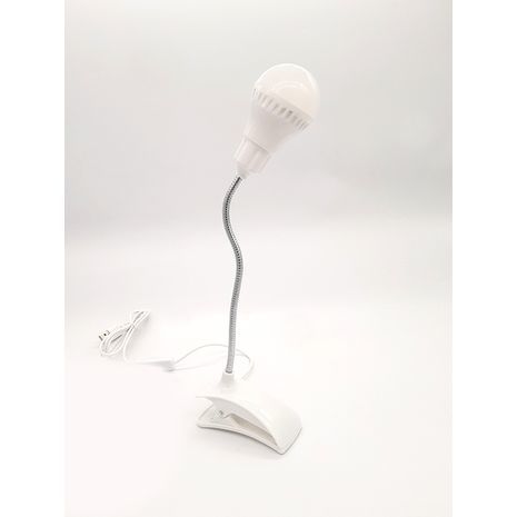 מנורת שולחן, גמישה וקליפס , USB-2