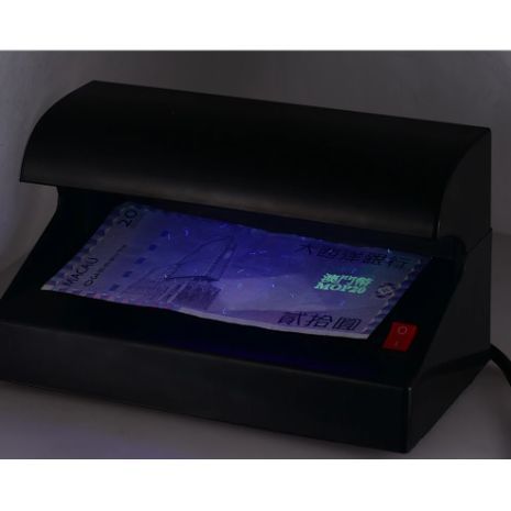 גלאי כסף מזויף UV, גלאי שטרות מזויפים UV , נייד, עובד על סוללות AA או 220V, קל משקל, בודק שטרות, כרטיסי אשראי, דרכונים, כל מזהי המטבע, הפעלה/כיבוי אוטומטית