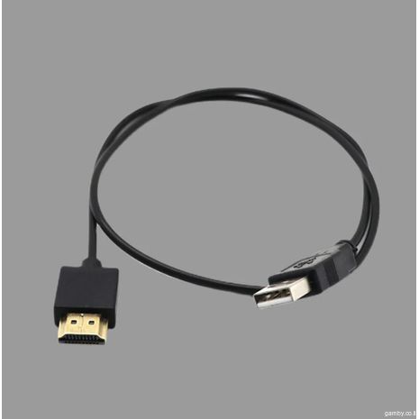 סמ USB 2.0 - HDMI1.4 כבל