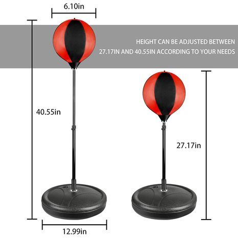 סט שק אגרוף לילדים.בשביל בוקס, טאקוונדו, קיקבוקסינג אומנויות לחימה אחרות, אימוני כוח והפגת מתחים.  כולל כדור אגרוף עם מעמד, כפפות אימון אגרוף, משאבת יד ומעמד גובה מתכוונן. מתאים לגיל: 6 7 8 9 1110