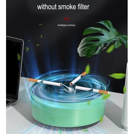 מאפרה עם מסנן עשן, ניקוי עם אניונים, הסרת ריחות. לבית ולמשרד.