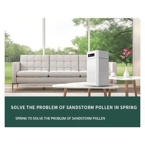 מטהר אוויר חכם, מסנן HEPA מחולל יונים שליליים, אנטיבקטריאלי גדול, הסרת פורמלדהיד, ריחות רעים, אבק, קשקשים לחיות מחמד בדירה ובמכונית H12