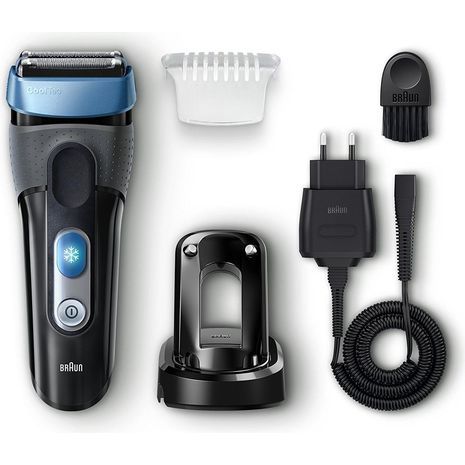 מכונת גילוח נתנת , מוגנת ממיים Braun Series 3 CoolTec CT2 Wet&Dry