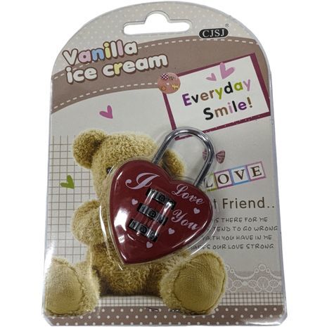 מנעול מספרים "לב"