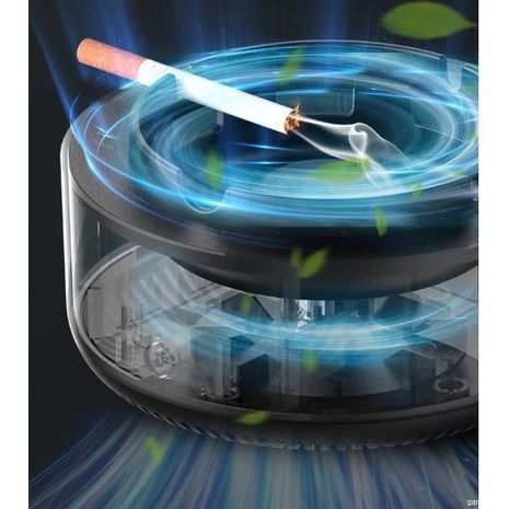 מאפרה עם מסנן עשן, ניקוי עם אניונים, הסרת ריחות. לבית ולמשרד.