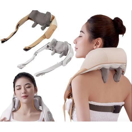 עיסוי רולר חשמלי אלחוטי ללישה עמוקה של רקמות כל הגוף עם חום מרגיע ואפקט לחיצה-סגירה של היד.