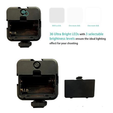 חצובה לסמארטפון עם אור ומיקרופון ערכת Starter לבלוגי וידאו ב-TikTok, YouTube, Facebook, Instagram